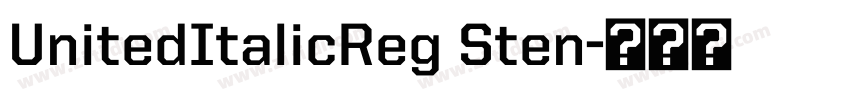UnitedItalicReg Sten字体转换